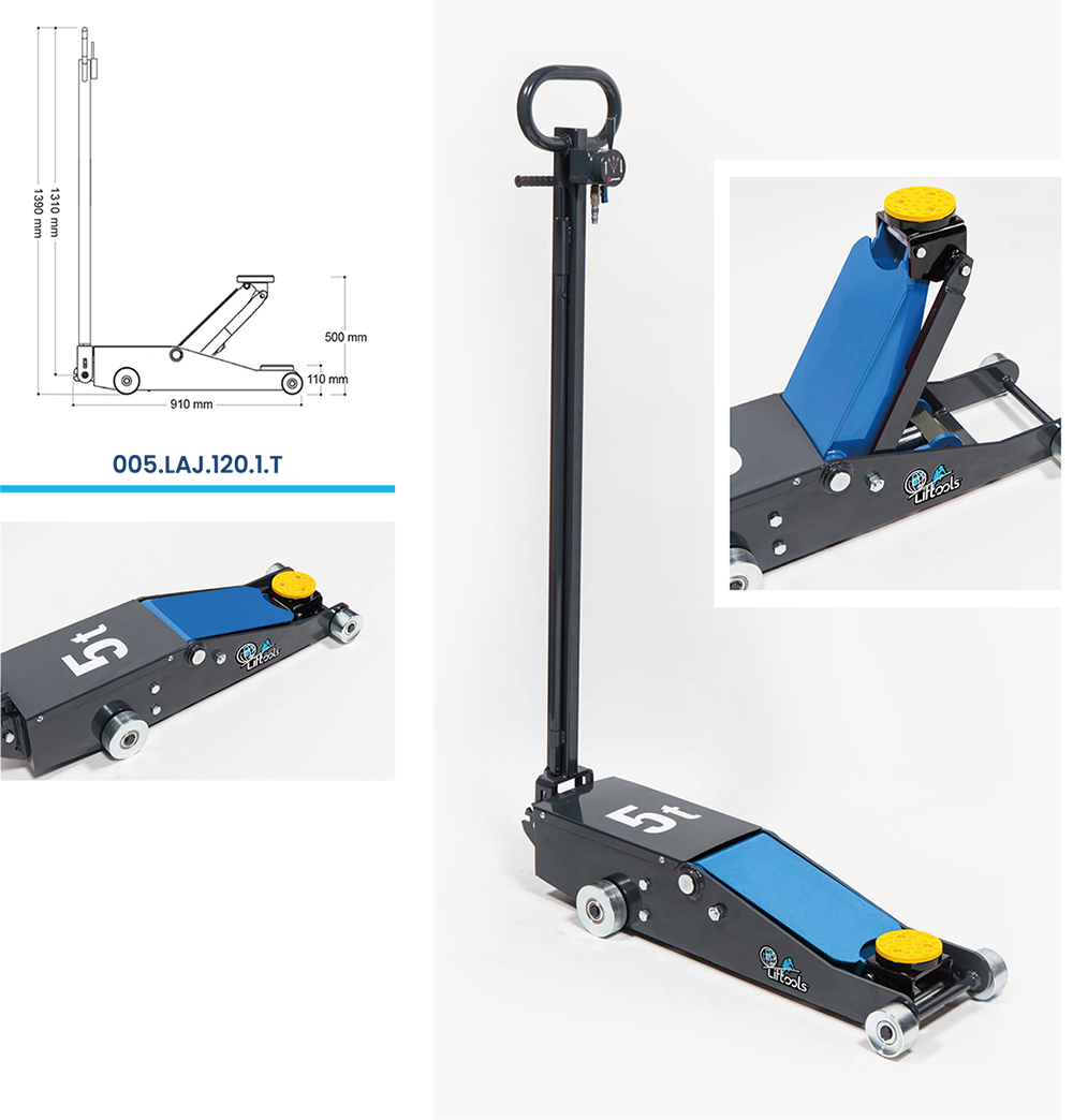 Air-hydraulic jacks
