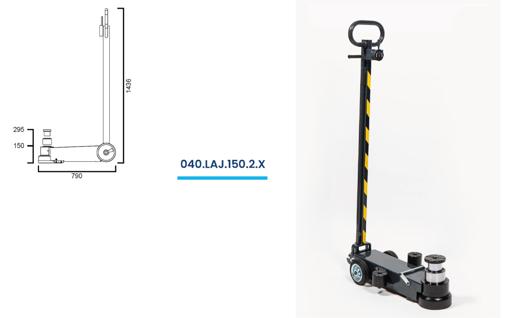 Air-hydraulic jacks
