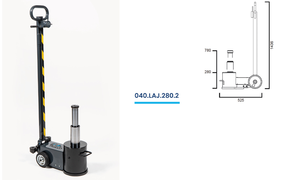 Air-hydraulic jacks